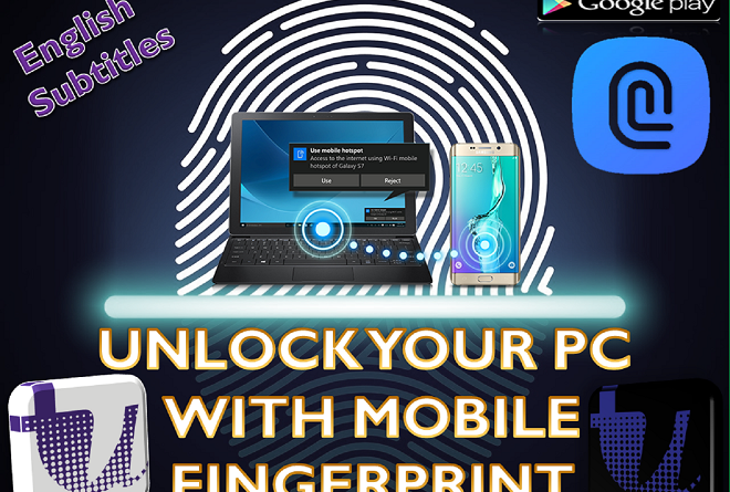 Unlock PC/Laptop with Mobile Fingerprint Reader: Samsung Flow