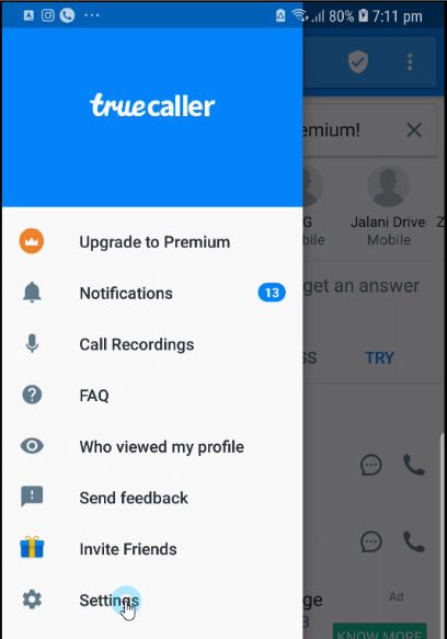 Identify Unknown WhatsApp Number with True Caller App