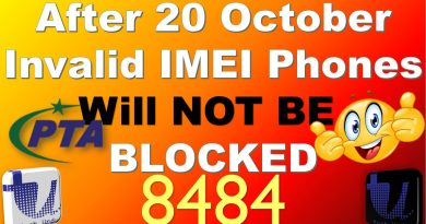 PTA Will NOT BLOCK Invalid IMEI Phones after 20 OCTOBER
