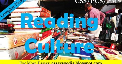 Reading Culture - The Case of Pakistan - Complete Essay with Outline - Tech Urdu