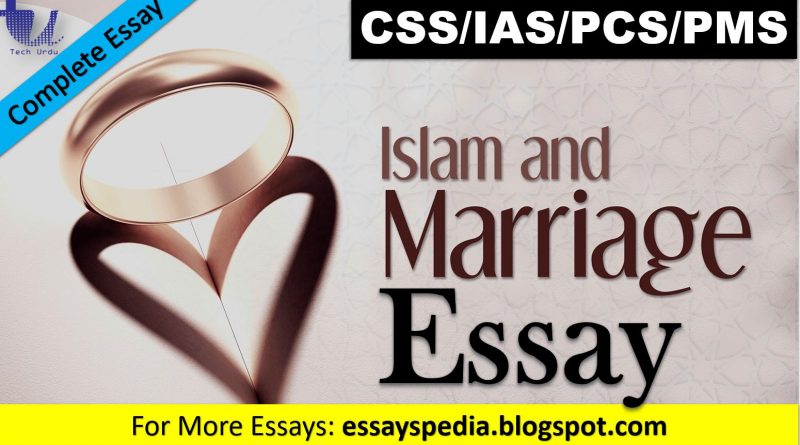 Islam Considers Marriage a Social Contract where Two Individuals of Their Free Will form a Union for a Lifelong Partnership | Complete Free Essay with Outline - techurdu.net