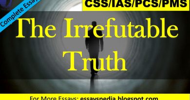 The Irrefutable Truth | Complete Essay with Outline - techurdu.net