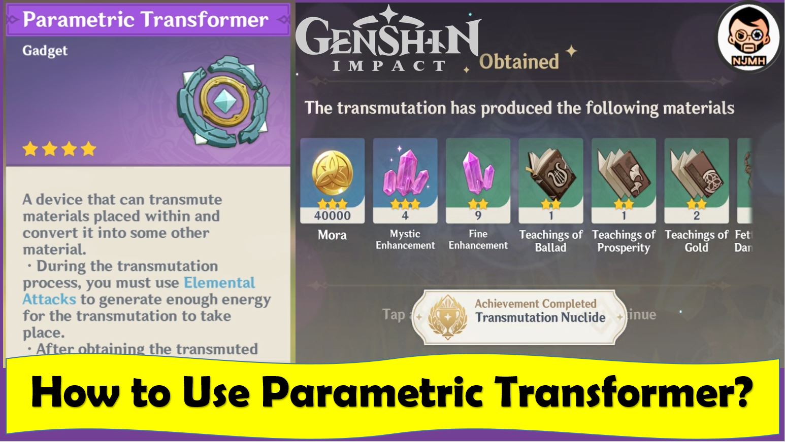 Parametric transformer impact genshin How to