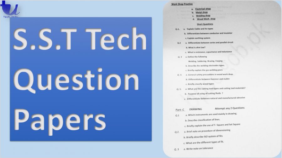 S.S.T Tech Question Papers (PDF Download)